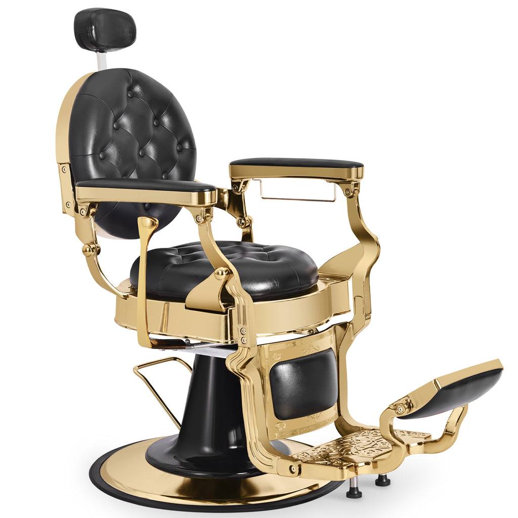 Heavy-Duty Hydraulic Barber Chair | 500LBS Reclining Salon Chair for Hair Stylist