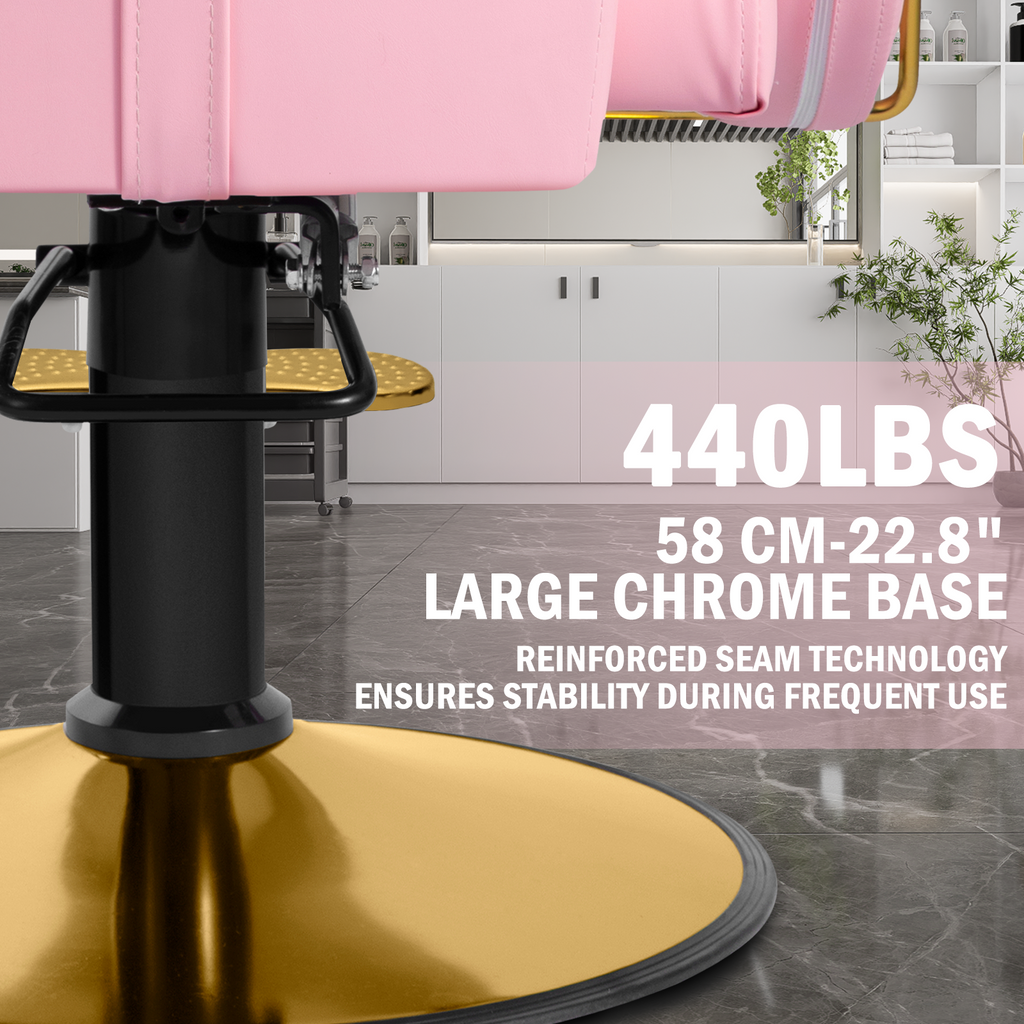 Heavy-Duty Hydraulic Salon Chair for Professional Hair Stylists