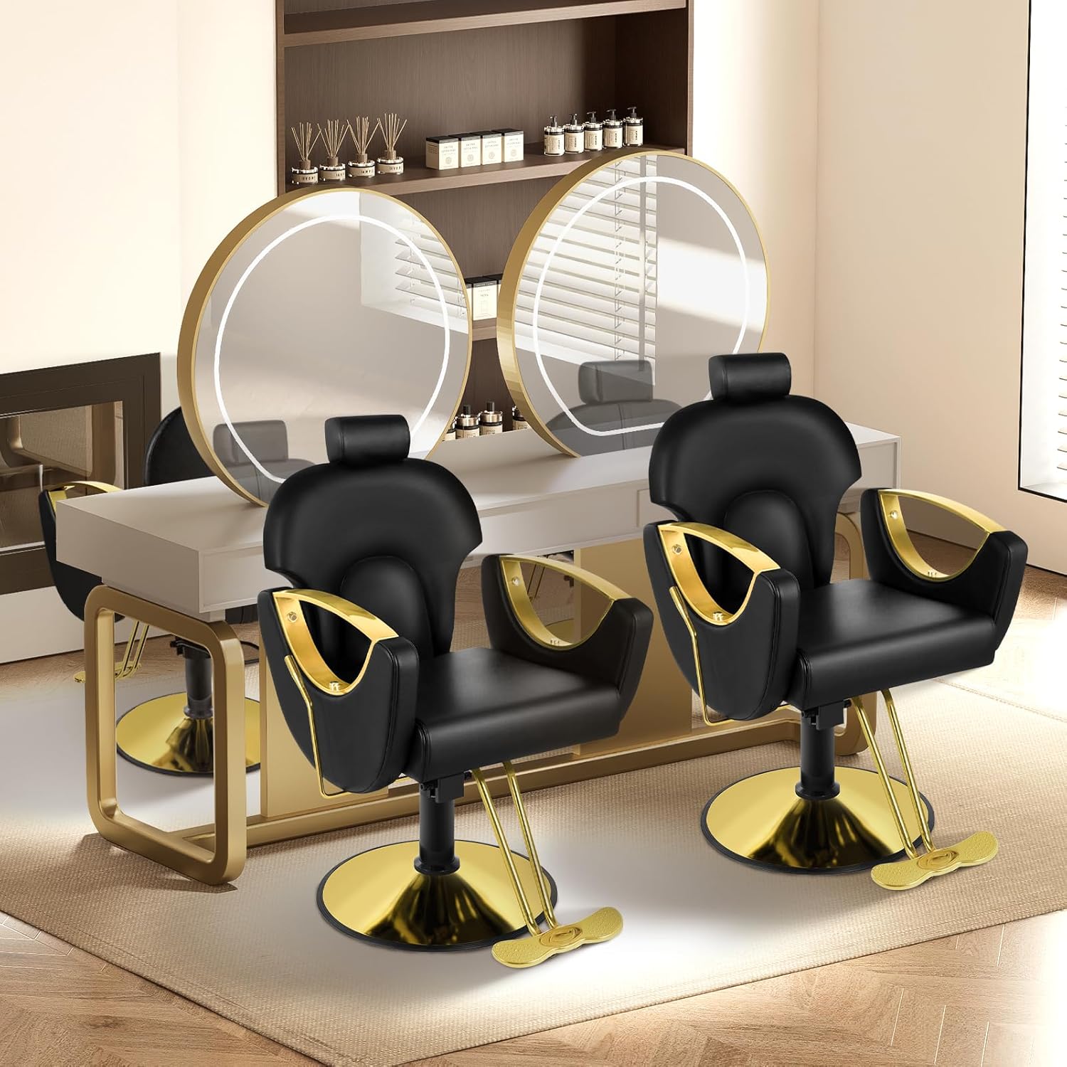 Reclining Salon Barber Chair for Hair Stylist