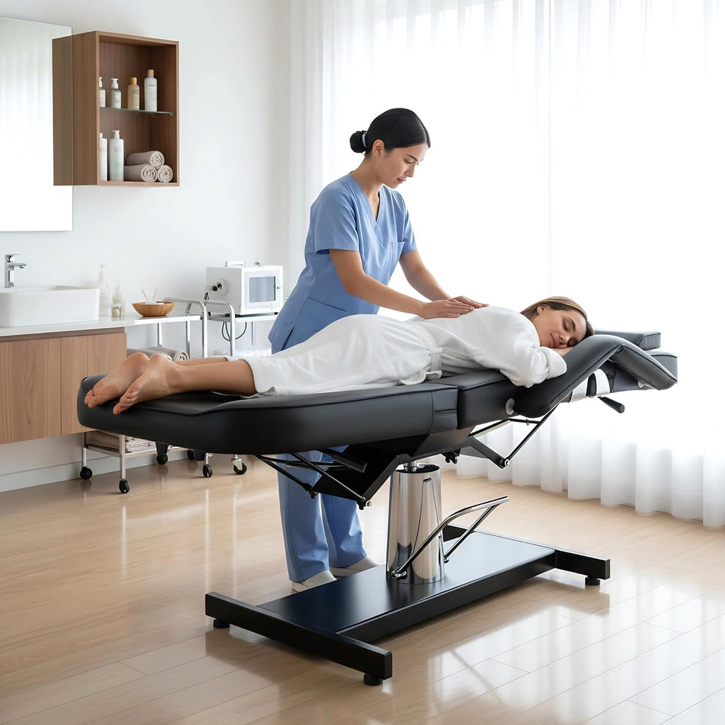 Hydraulic Tattoo Chair & Esthetician Bed with Stool