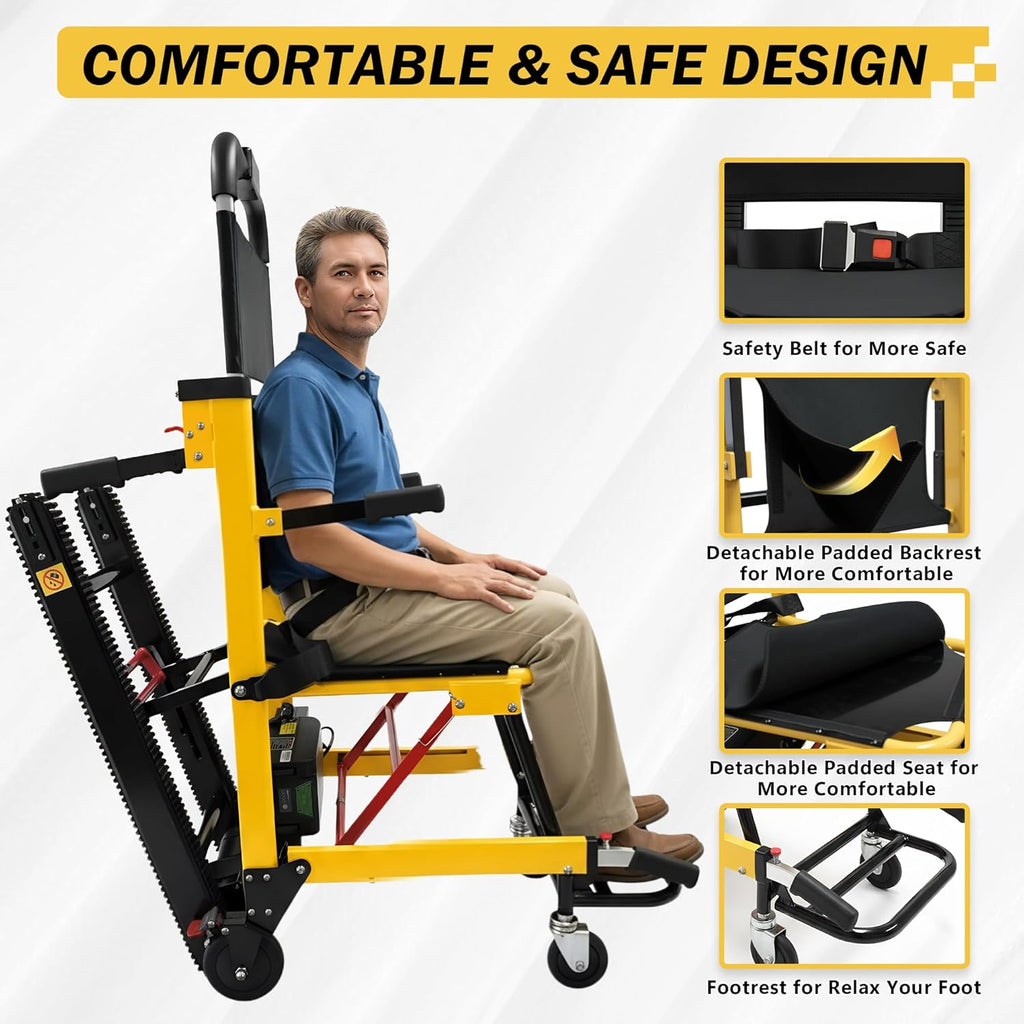 3-in-1 Electric Stair Climbing Chair | 480lb Capacity
