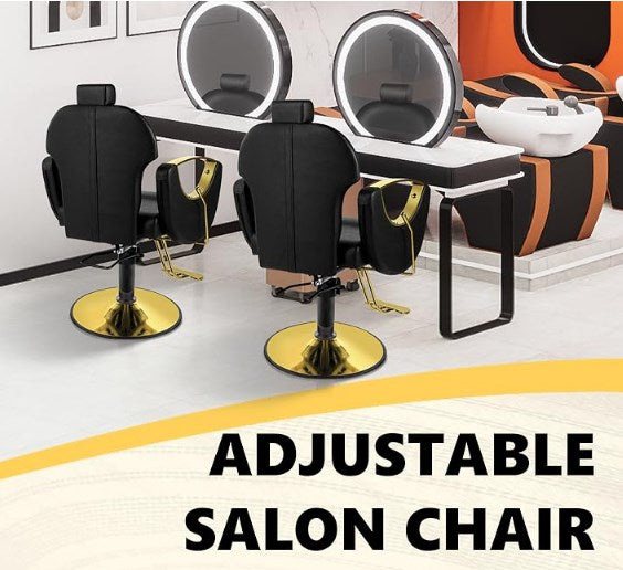 Reclining Salon Barber Chair for Hair Stylist