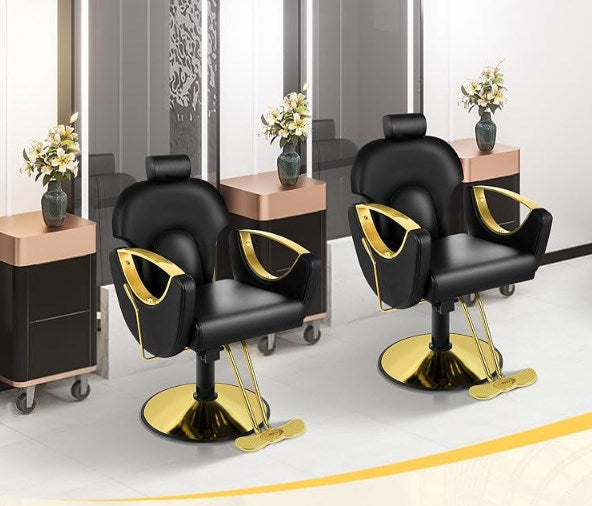 Reclining Salon Barber Chair for Hair Stylist