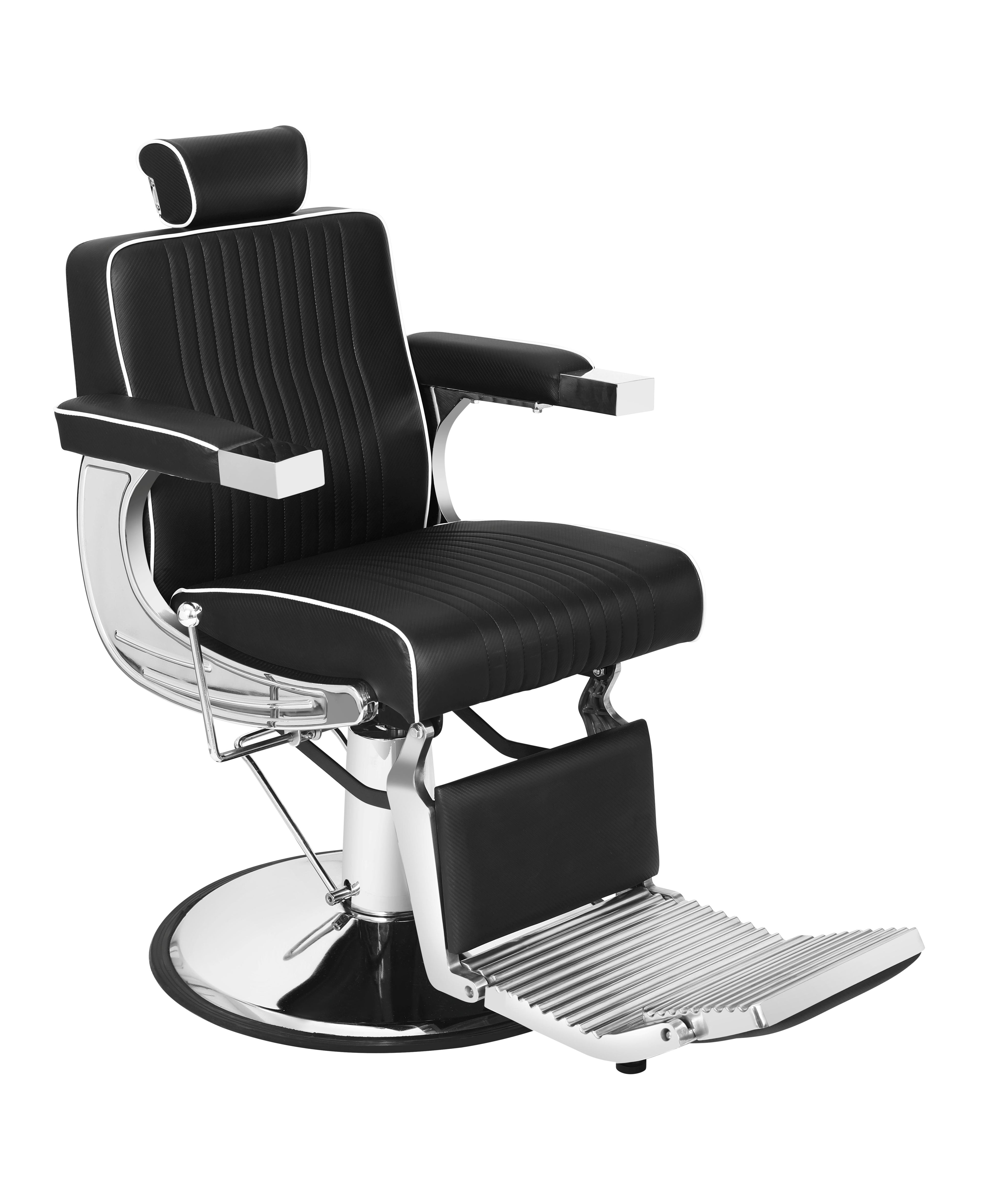 【KIIUMI】Professional Hydraulic Barber Chair | 500LBS Heavy-Duty Reclining Salon Chair