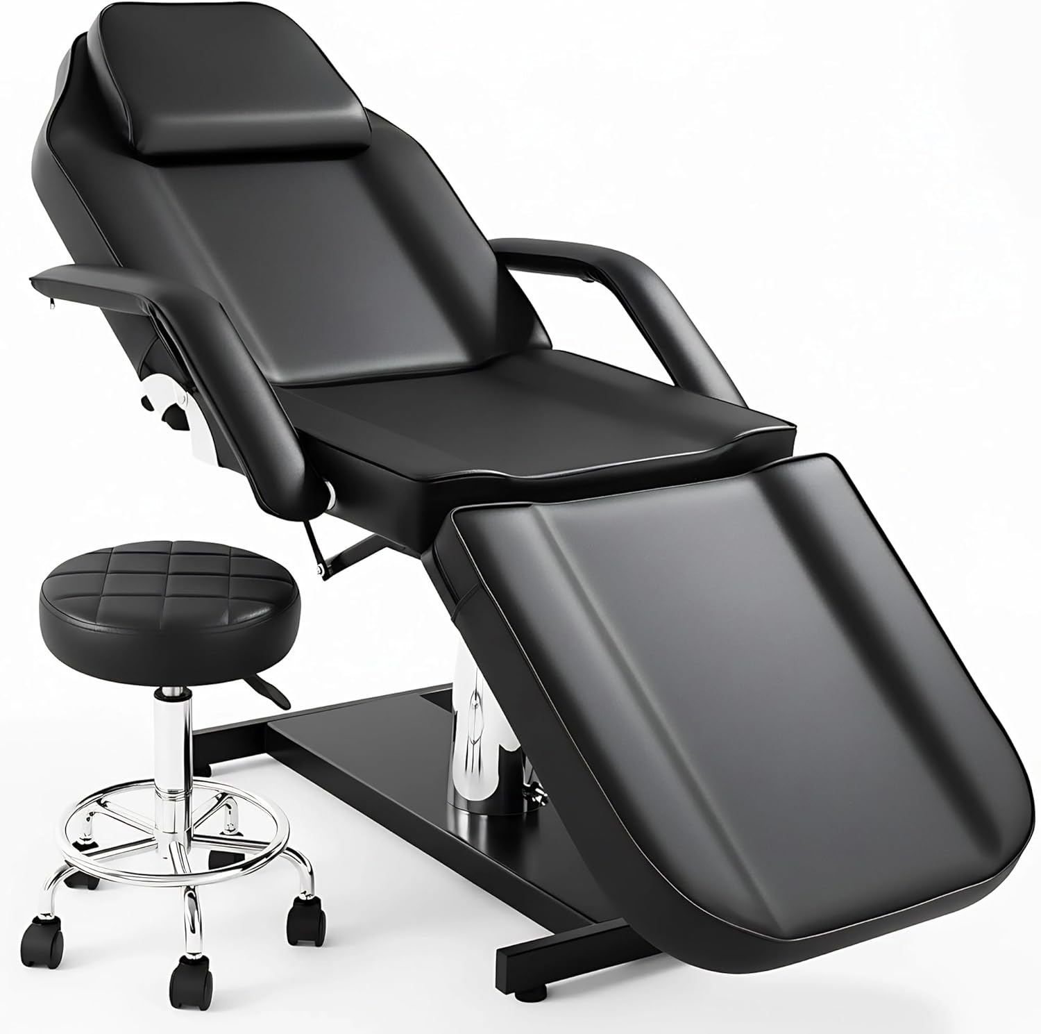 Hydraulic Tattoo Chair & Esthetician Bed with Stool